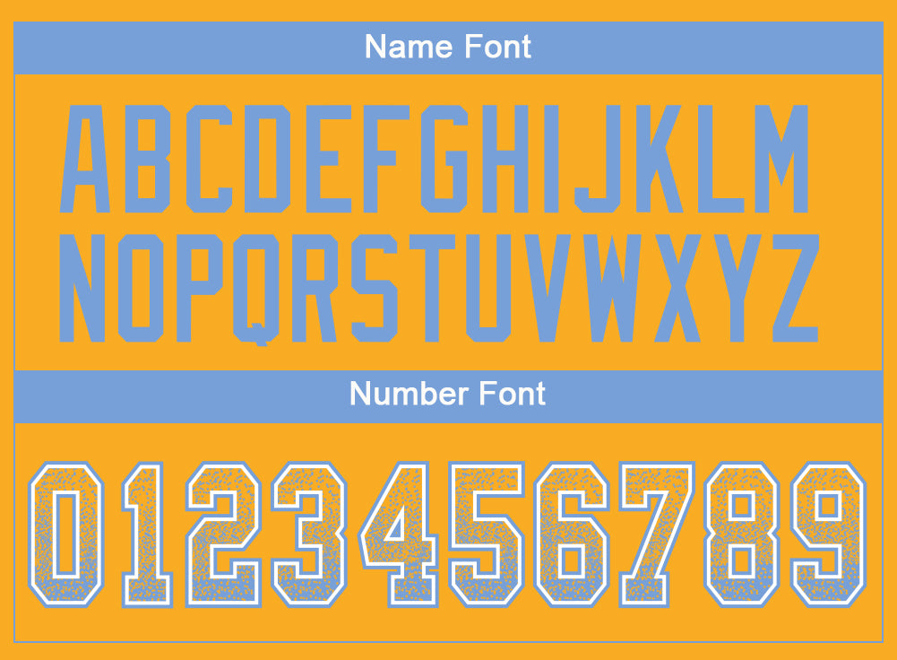 Custom Gold Powder Blue-White Mesh Drift Fashion Football Jersey