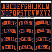 Custom Black Orange-Royal Authentic Throwback Basketball Jersey