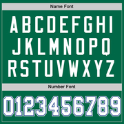 Custom Kelly Green White-Royal Mesh Authentic Throwback Football Jersey