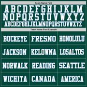 Custom Green White-Light Blue Mesh Authentic Football Jersey