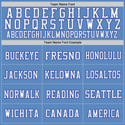 Custom Light Blue Royal-White Mesh Authentic Football Jersey