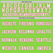 Custom Neon Green Pink-White Mesh Authentic Football Jersey