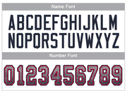 Custom Light Gray Navy-Scarlet Mesh Drift Fashion Football Jersey