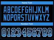 Custom Black Powder Blue-White Mesh Drift Fashion Football Jersey