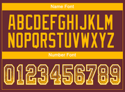 Custom Burgundy Gold-White Mesh Drift Fashion Football Jersey