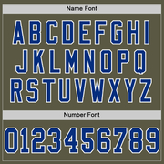 Custom Olive Royal-White Mesh Authentic Salute To Service Football Jersey