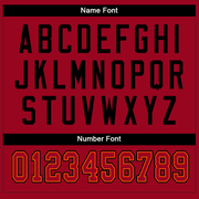 Custom White Red-Black Mesh Split Fashion Football Jersey