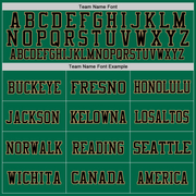 Custom Grass Green Black-Old Gold Mesh Authentic Throwback Football Jersey