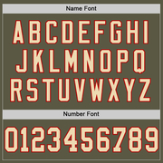 Custom Olive Cream-Red Mesh Authentic Salute To Service Football Jersey