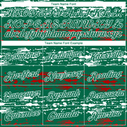 Custom Kelly Green-Red-White 3D Mexico Authentic Basketball Jersey