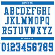 Custom White Panther Blue-Light Gray Mesh Authentic Football Jersey