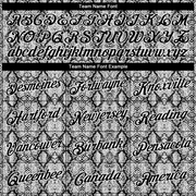 Custom Black White 3D Pattern Design Snakeskin Authentic Basketball Jersey