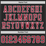 Custom Black Cardinal-White Mesh Authentic Football Jersey