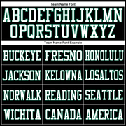 Custom Black White-Kelly Green Mesh Authentic Football Jersey