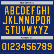 Custom Royal Gold-White Authentic Throwback Basketball Jersey