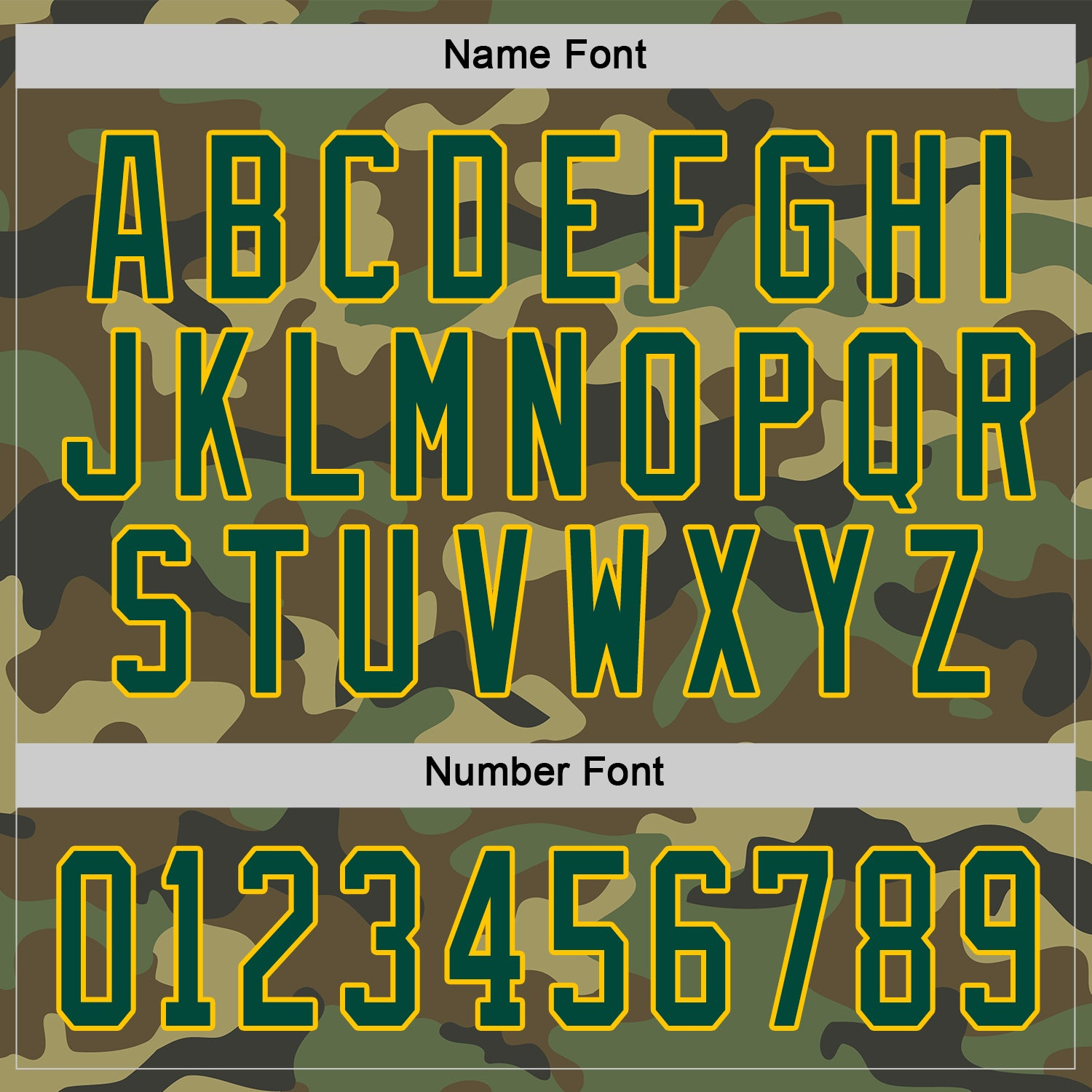 Custom Camo Green-Gold Salute To Service Hockey Jersey