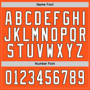 Custom Orange White-Brown Hockey Jersey