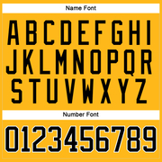 Custom Gold Black-White Hockey Jersey