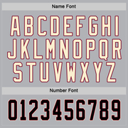 Custom Gray Black-Maroon Hockey Jersey