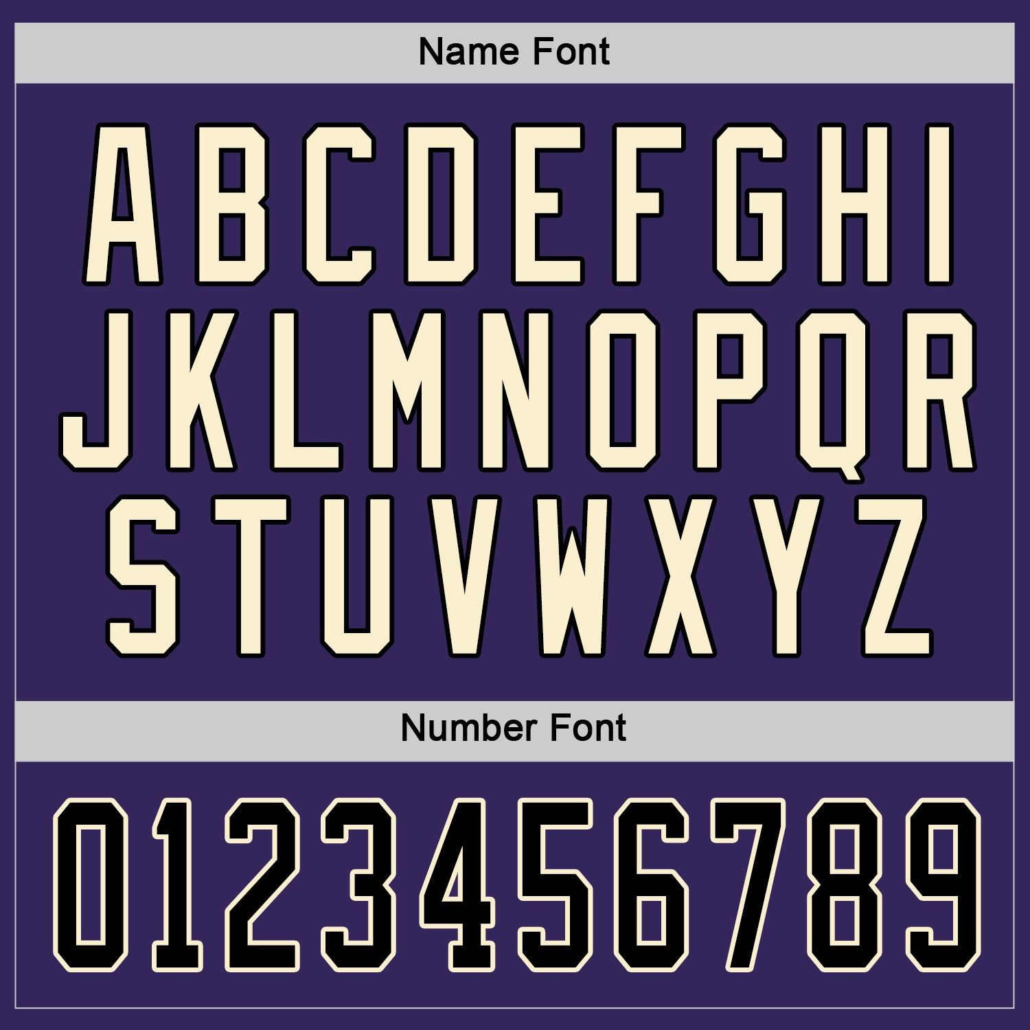 Custom Purple Black-Cream Hockey Jersey