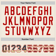 Custom Stitched Cream Vintage USA Flag-Red Sports Pullover Sweatshirt Hoodie