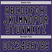 Custom Purple Black-Gray Hockey Jersey