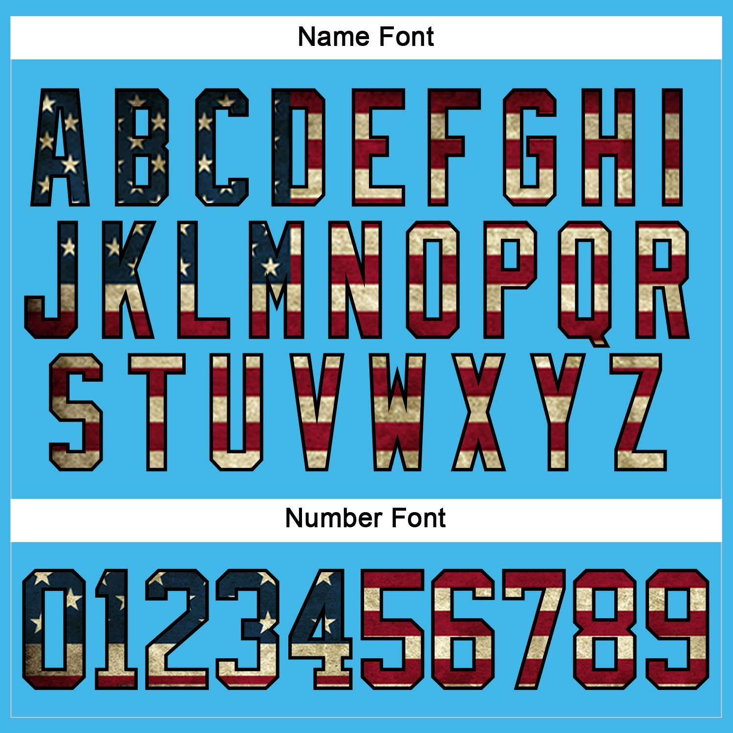 Custom Sky Blue Vintage USA Flag Black-Maroon Hockey Lace Neck Jersey