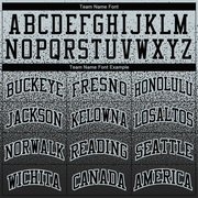 Custom Stitched Silver Black Fade Fashion Sports Pullover Sweatshirt Hoodie