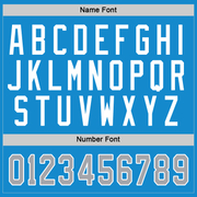 Custom Blue Gray-Navy Hockey Jersey