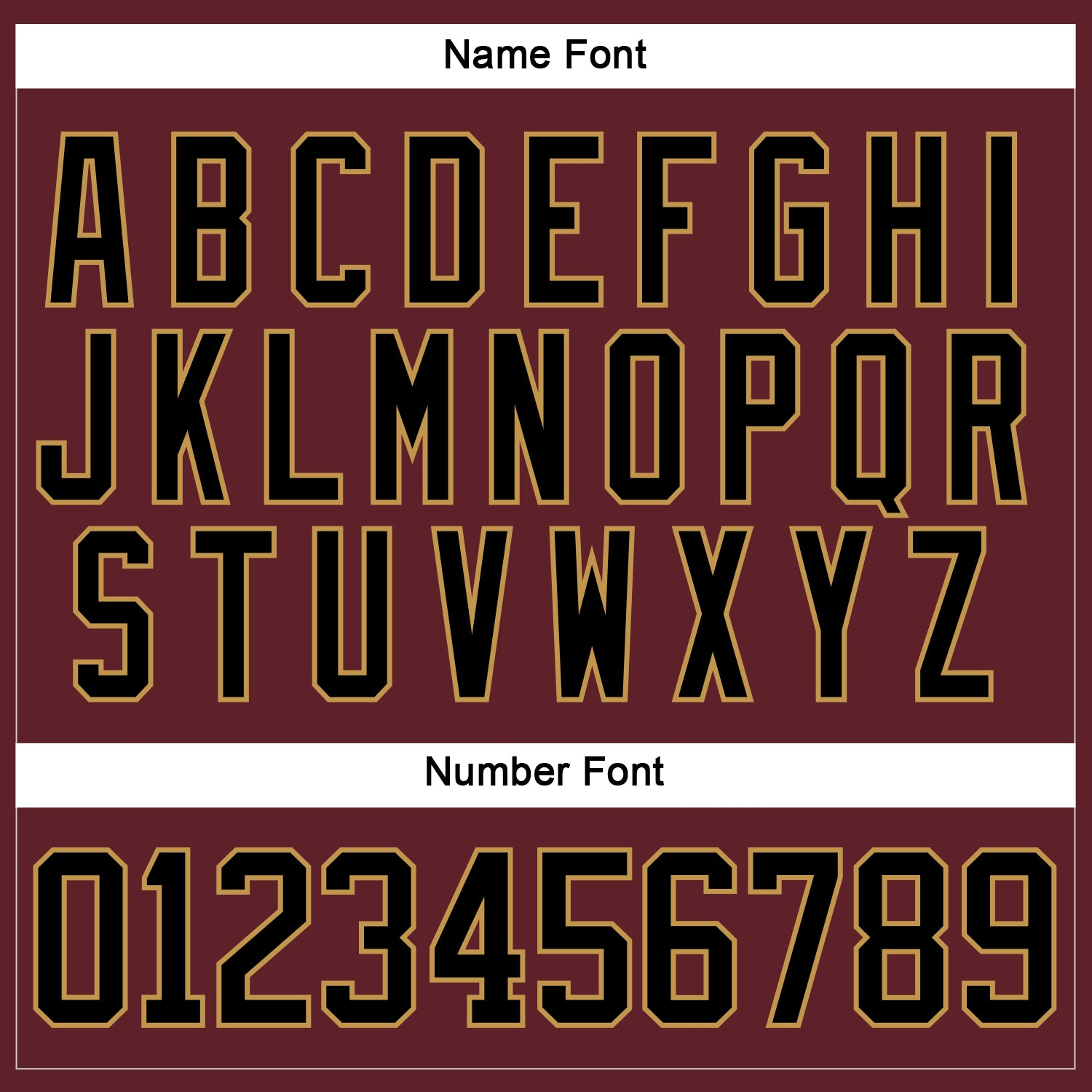 Custom Burgundy Black-Old Gold Hockey Jersey