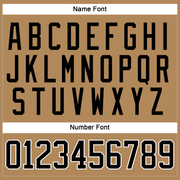 Custom Old Gold Black-White Hockey Jersey