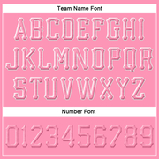 Custom Pink Pink-White Stitched Adjustable Snapback Hat