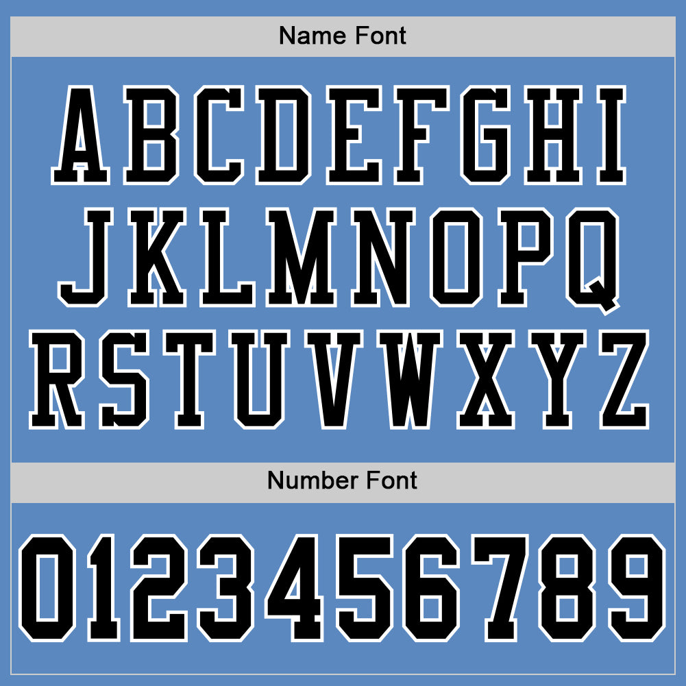 Custom Light Blue Black-White Mesh Authentic Football Jersey