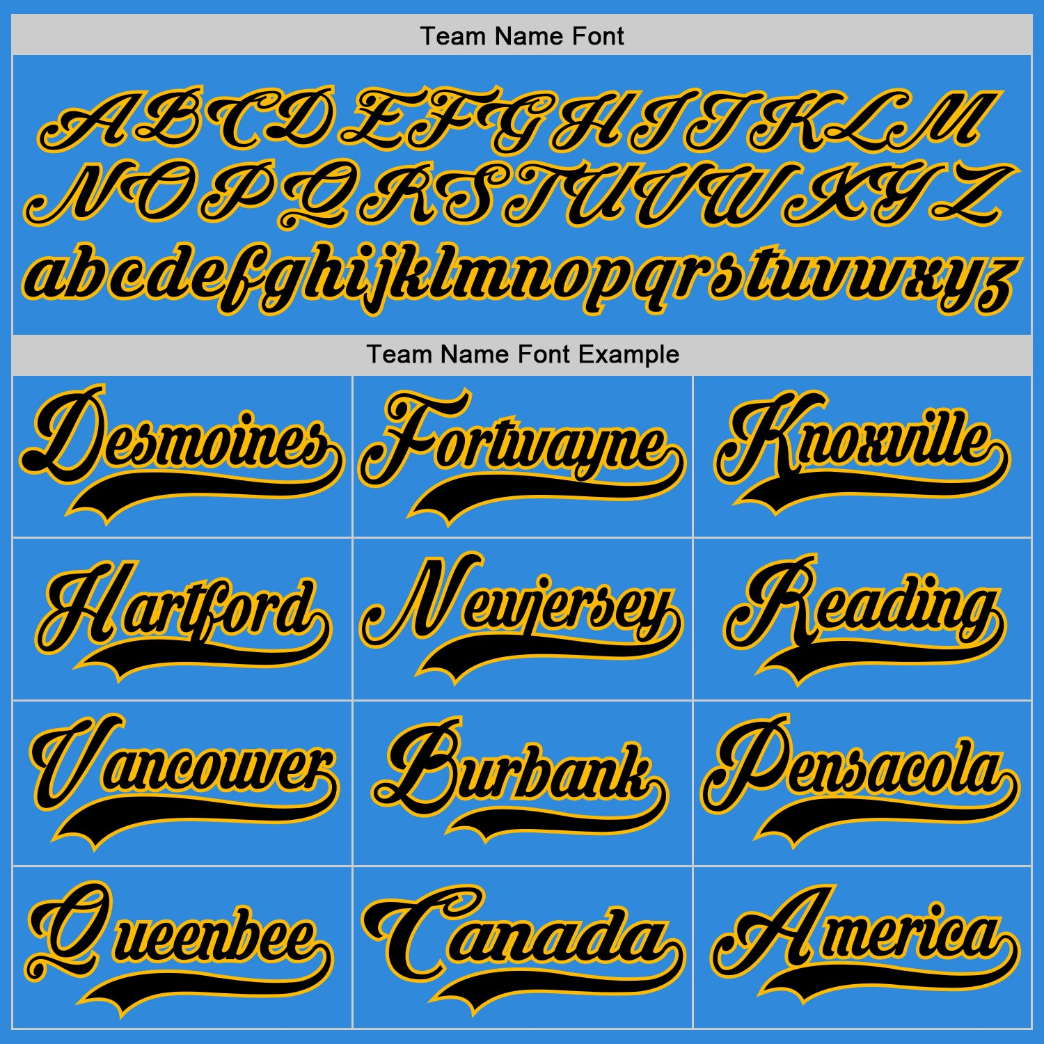 Custom Sky Blue Black-Gold Hockey Lace Neck Jersey