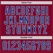 Custom Maroon Royal-White Hockey Jersey