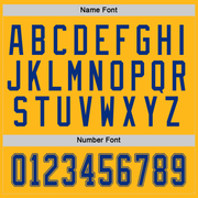 Custom Gold Royal-White Hockey Jersey