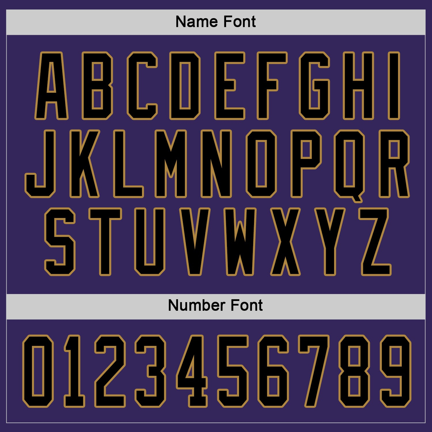 Custom Purple Black-Old Gold Hockey Jersey