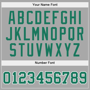 Custom Stitched Gray Kelly Green-White Sports Pullover Sweatshirt Hoodie