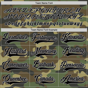 Custom Camo Black-Gray Salute To Service Hockey Jersey