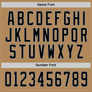 Custom Old Gold Black-Gray Hockey Jersey