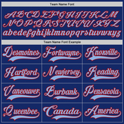 Custom Royal Light Blue-Red Hockey Lace Neck Jersey