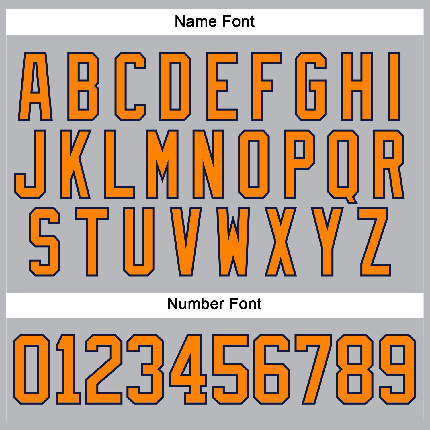 Custom Gray Bay Orange-Navy Hockey Lace Neck Jersey