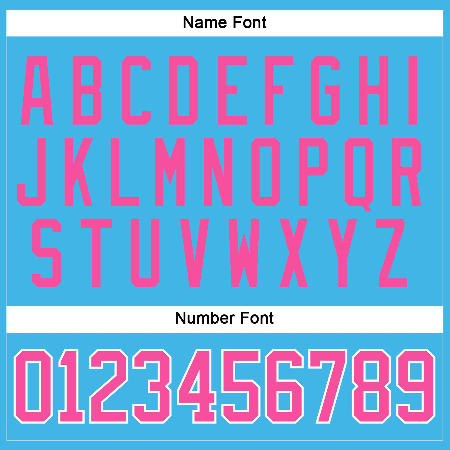 Custom Sky Blue Pink-White Hockey Jersey