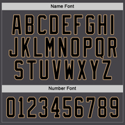 Custom Steel Gray Black-Old Gold Hockey Jersey