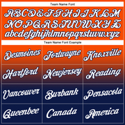 Custom Stitched Orange White-Navy Fade Fashion Sports Pullover Sweatshirt Hoodie