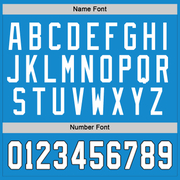 Custom Blue White-Black Hockey Jersey