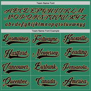 Custom Kelly Green Black-Old Gold Hockey Jersey