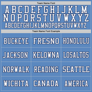 Custom Light Blue White-Navy Mesh Authentic Football Jersey