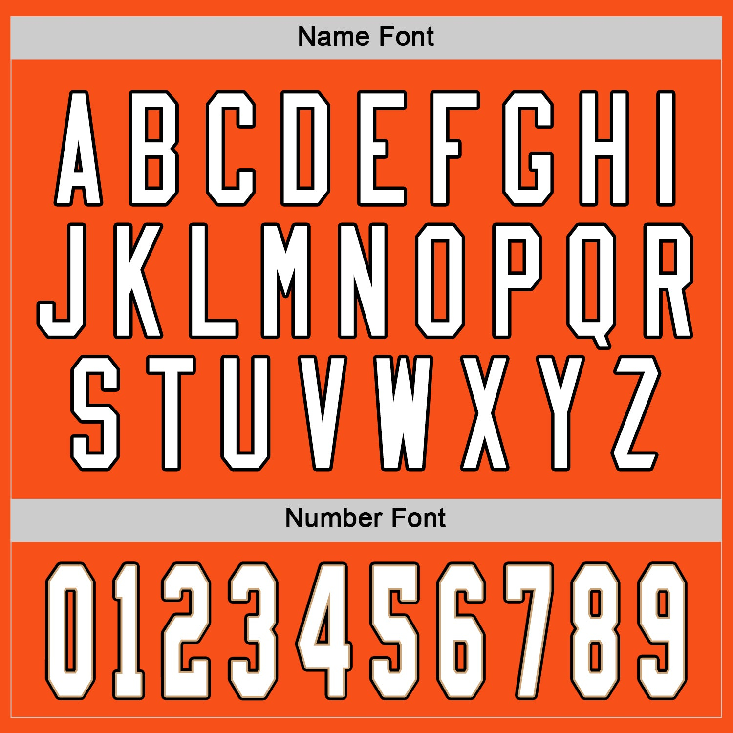 Custom Orange White-Black Hockey Jersey