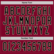 Custom Maroon Black-Cream Hockey Jersey